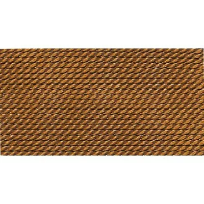 braun 100% Natur-Seide farbig mit 1 Nadel, Lnge: 2m