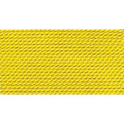 hellgelb 100% Natur-Seide farbig mit 1 Nadel, Lnge: 2m