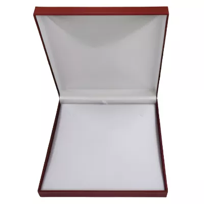 Collier-Etui rot, innen wei, 190x193x36mm