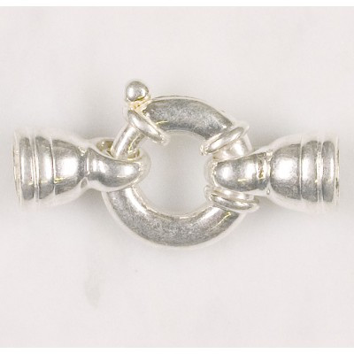 Schmuckfederring mit Kapseln 925/-
