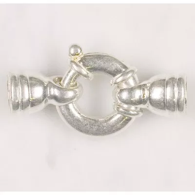 Schmuckfederring mit Kapseln 925/-