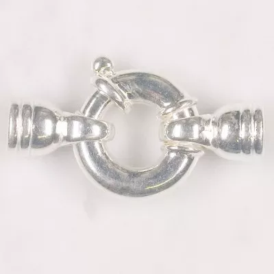 Schmuckfederring mit Kapseln 925/-