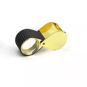 Steinlupen  18 mm gummiarmiert gold