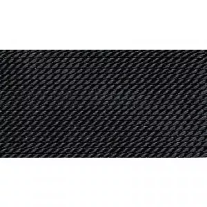 schwarz 100% Natur-Seide farbig mit 1 Nadel, Lnge: 2m