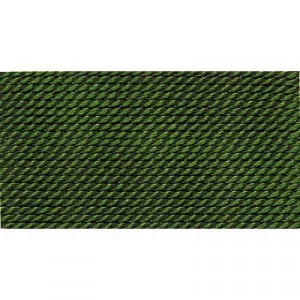 grn 100% Natur-Seide farbig mit 1 Nadel, Lnge: 2m