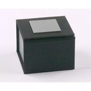 Ringetui Schwarz / Silber 50 x 50 x 35 mm