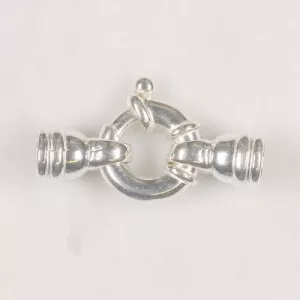 Schmuckfederring mit Kapseln 925/-