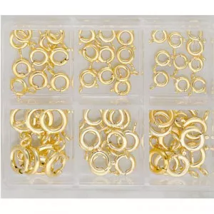 Federring-Sortiment 6 x 10 Doubl Federringe ohne Bund von 4,8 -