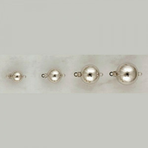 ball clasps, polished and mat