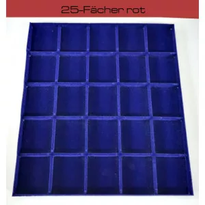 192 Stck 28935 25-Fcher blau, Polystyroleinstze beflockt, neu