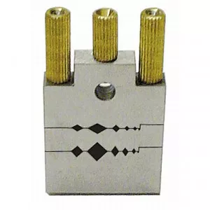 Profilschnittlehre 75 x 50 x 12 mm (90/45)