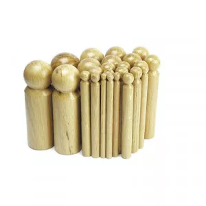 Kugelpunzensatz aus Holz